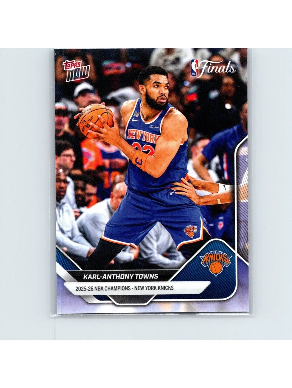 2025-26 Topps Now NBA Karl-Anthony Towns #C5 New York Knicks Champions
